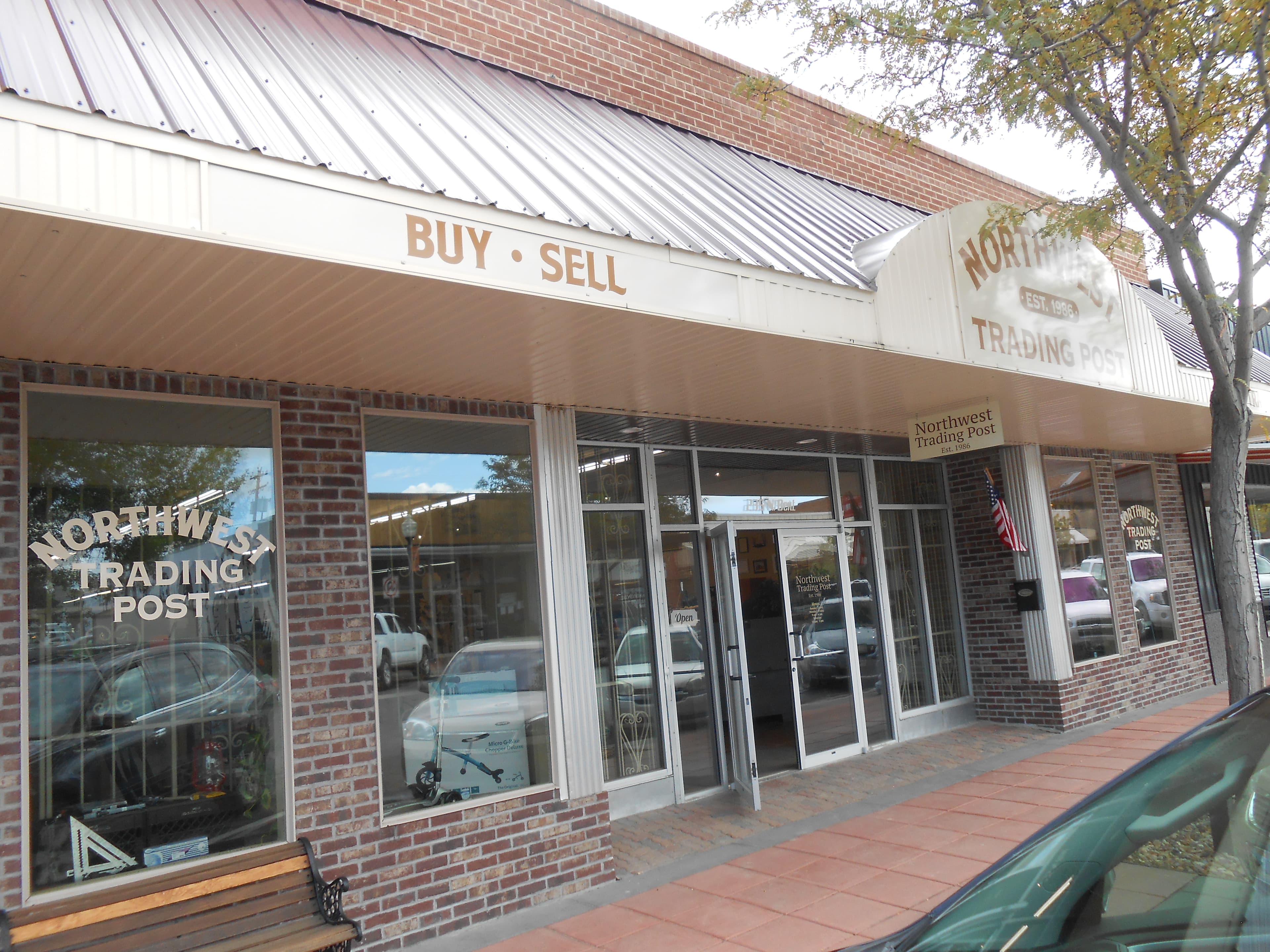 The current Northwest Trading Post location in downtown Powell, Wyoming