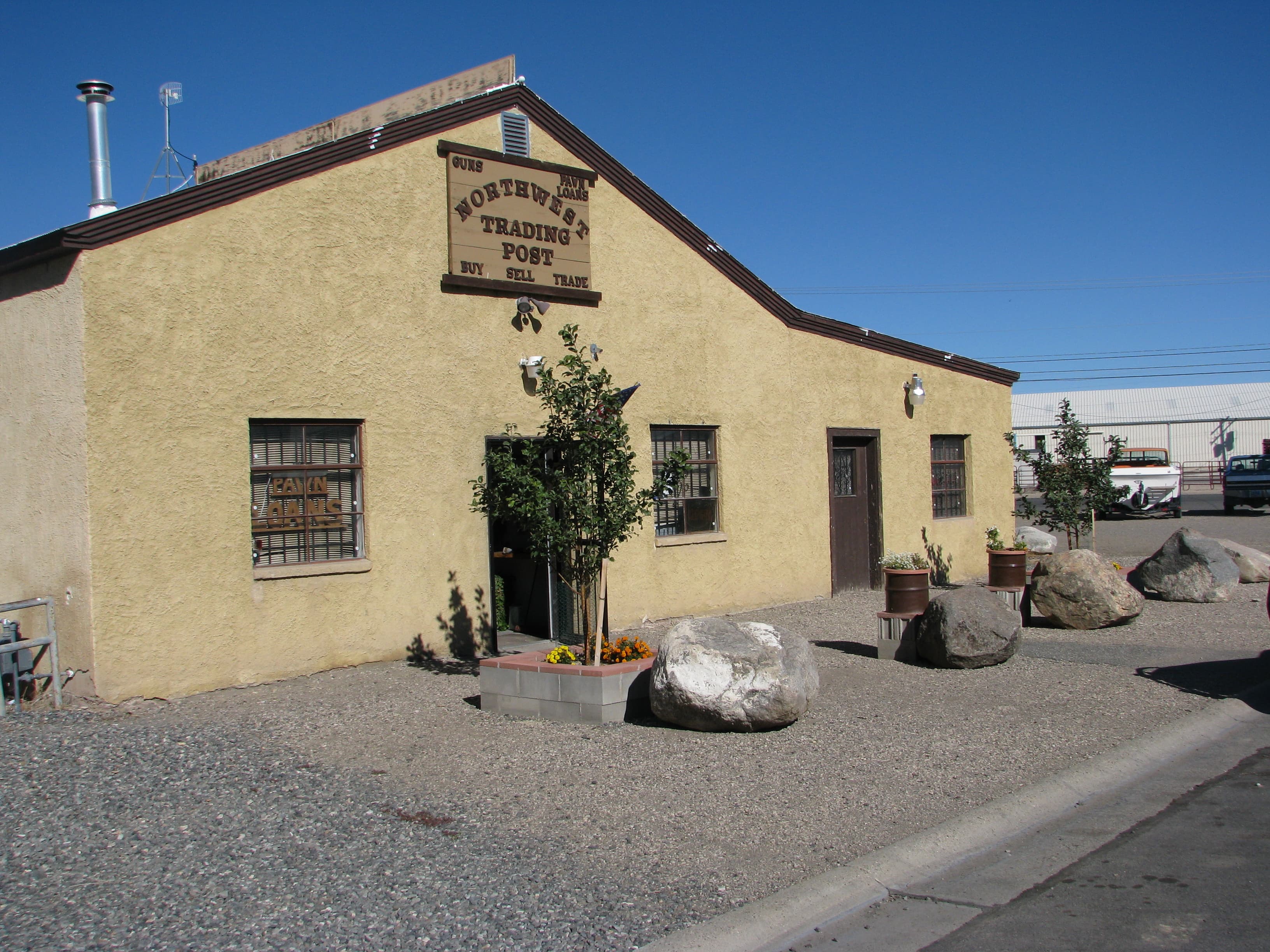 The second Northwest Trading Post location in the old Dexter building on South Clark Street in Powell, Wyoming